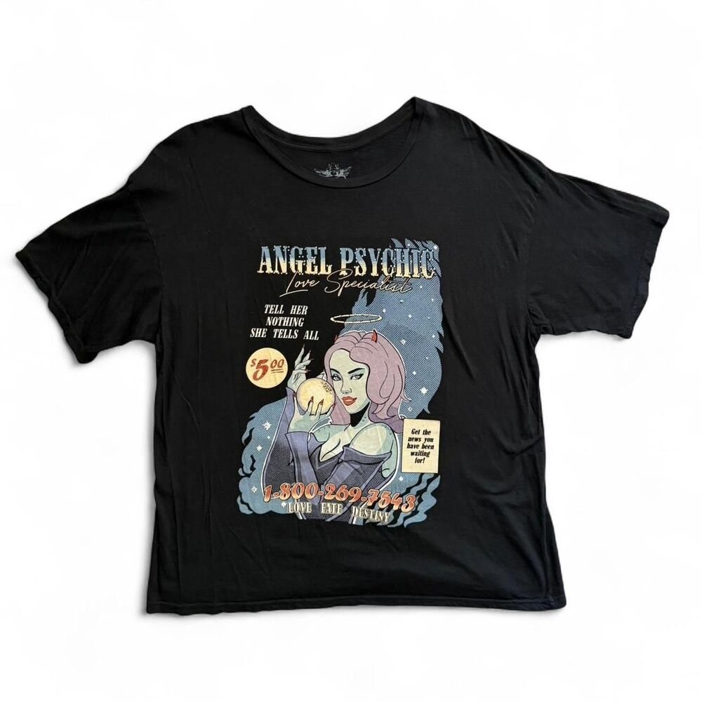 Boys Lie Angel Psychic Love Specialist O/S Oversize T-Shirt